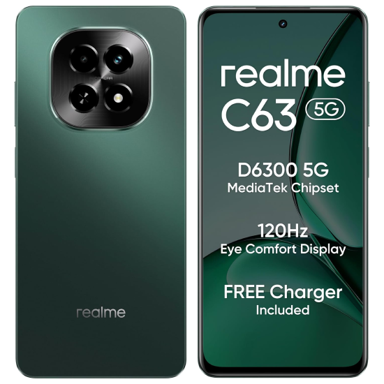 realme C63 5G (Forest Green, 6GB RAM, 128GB Storage)